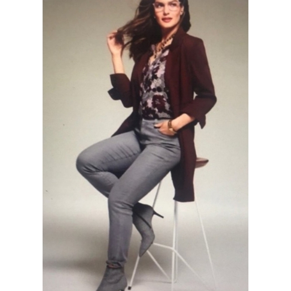 Cabi High rise Skinny jeans Smoke pearl Gray Size 6 - Picture 4 of 13